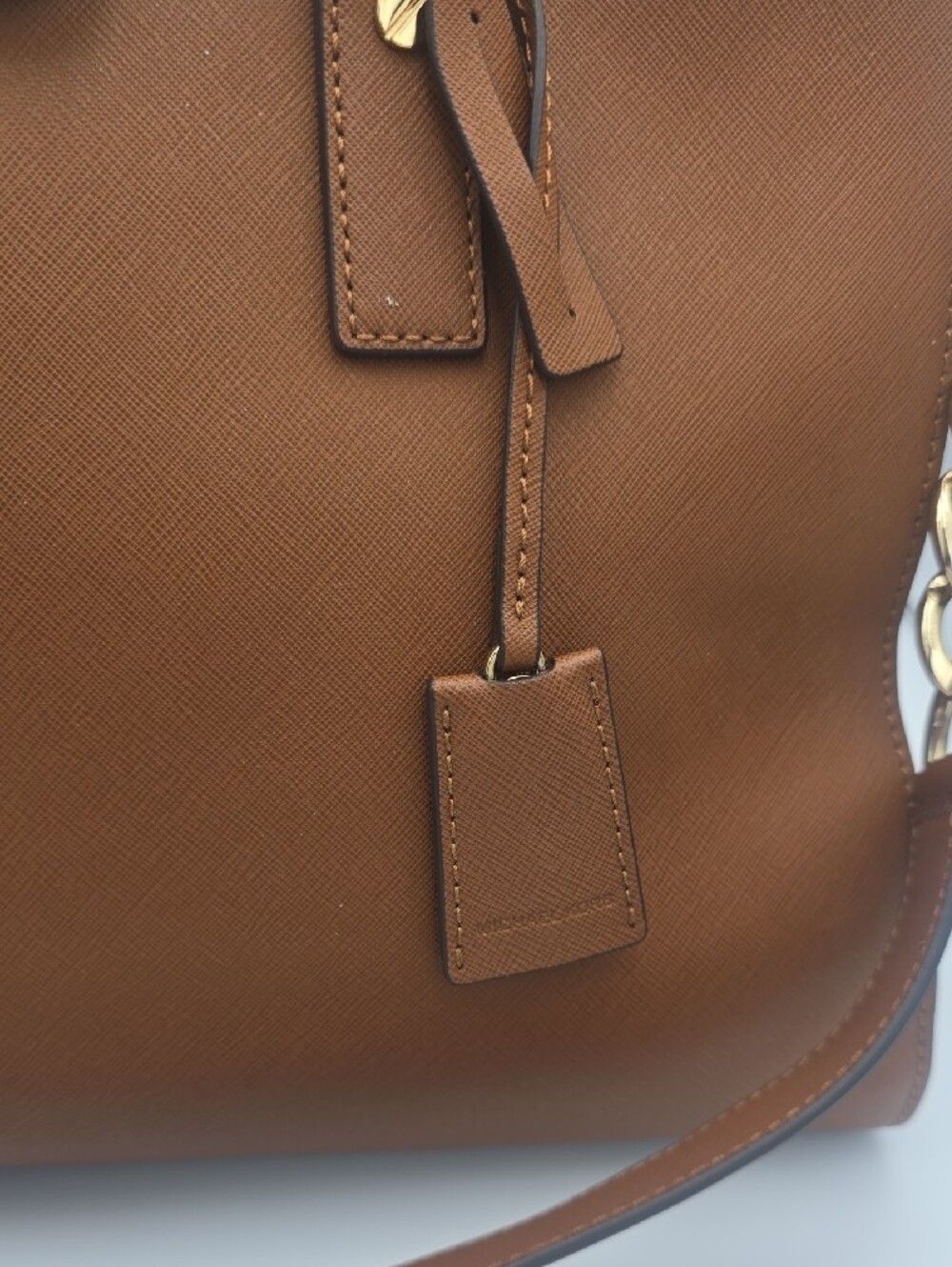 Michael Kors Brown Leather Large Hamilton Satchel W/ Gold Hardware (NWOT)✨️🤎✨️ - Picture 4 of 11